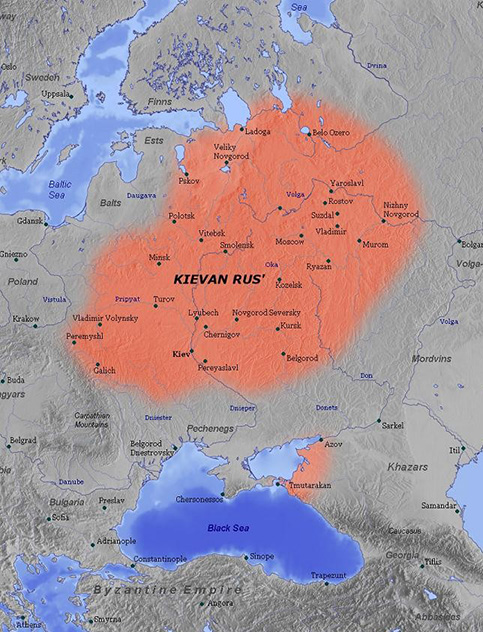 Russian History: Kievan Rus Territory