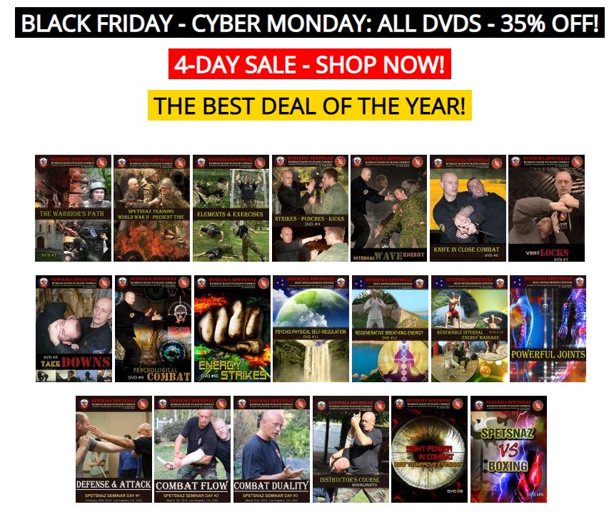 Russian Systema DVD Black Friday Sale